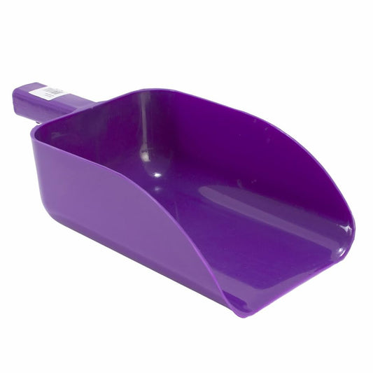 Jeffers Feed Scoop for Horses, Livestock, Pets, Chickens, Goats – 5 Pint 2.5 Quart Heavy-Duty Plastic Grain Scoop – Durable Farm Tool for Animal Feed, Barn, Stable, Garden, Dog Food - Purple - color: Purple Feed Scoop, size: 2.5 Quart