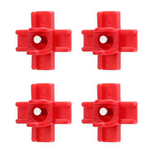 40PCS Automatic Poultry Nipple, Red Chicken Waterer Nipples Plastic Steel with Drill Bit, for Bucket Feeders Chicken Coop