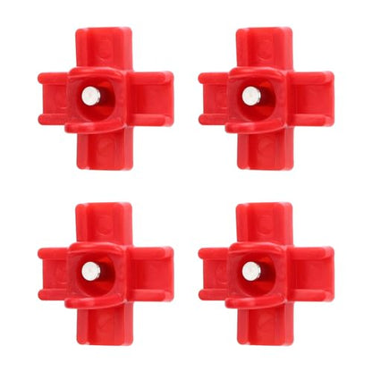 40PCS Automatic Poultry Nipple, Red Chicken Waterer Nipples Plastic Steel with Drill Bit, for Bucket Feeders Chicken Coop