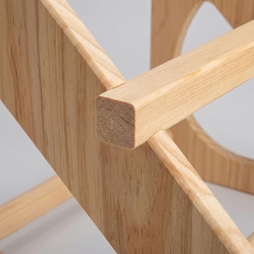 Anti-Rotation Chick Perch, Fir Wood Chicken Roosting Bar for Brooder, Heavy Duty Training Stand for Baby Chicks & Poultry, Easy to Assemble Coop Accessories