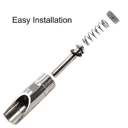 uxcell 1/2 PT Thread Pig Nipple Drinker Feeder Waterer Metal Automatic Pig Water Nipple for Sows Piglets Drinking, 1 Pc