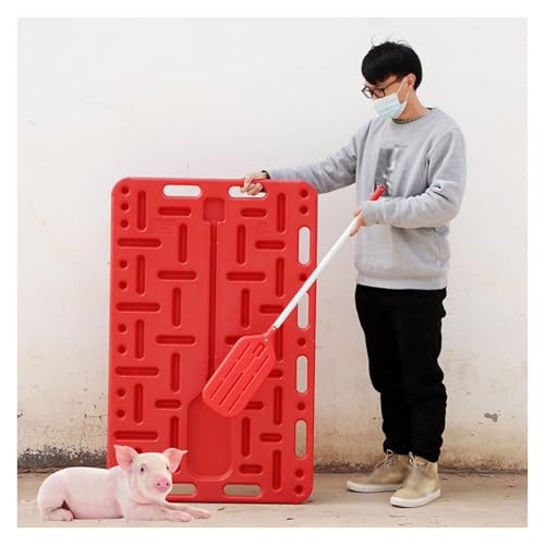 JYHHCYS Thickened Animal Guide Panel, Livestock Management Panels Sturdy and Lightweight, Reusable Sorting Panel with Livestock Sorting Paddle for Ranch Management(38x30in) - size: 38x30in