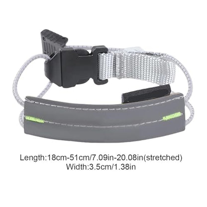 6 Pcs Reflective Cycling Pants Cuff Band High Visibility Bicycle Trouser Bands Adjustable for Night Walking Running - color: Blue