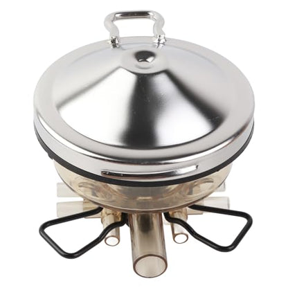 350cc Farm Milking Claw Collector, Milking Machine Accessories for Cow and Sheep, PC Milk Collector with Closed Valve and Straight Buckle for Dairy Farming