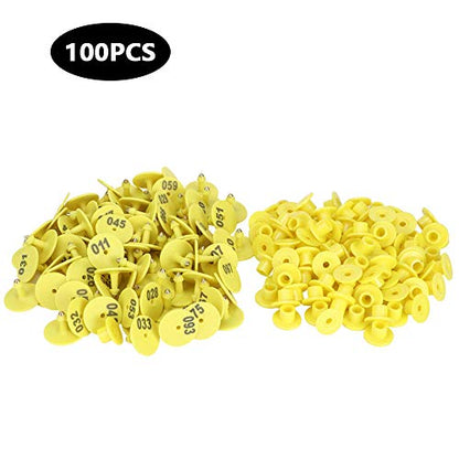 Livestock Round Number Ear Tag for Pig Sheep Cattle - for Farm Management