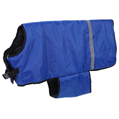 Calf Cow Warm Clothes Made of Oxford Fabric and Windproof with Reflective Strips for Night Inspection Abdomen Strap and Leg Buckles for Wearing