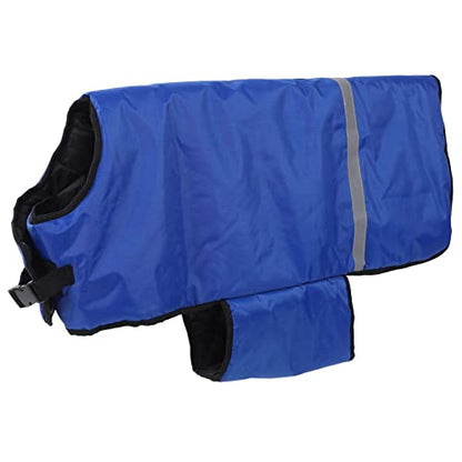 Calf Cow Warm Clothes Made of Oxford Fabric and Windproof with Reflective Strips for Night Inspection Abdomen Strap and Leg Buckles for Wearing