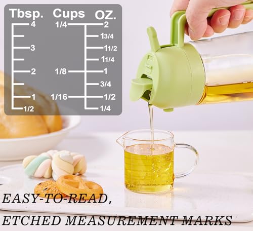 Ackers Etching Scale Measuring Glass -[Insulated handle | V-Shaped Spout]-Made of High Borosilicate Glass Measuring for Kitchen or Restaurant, Easy to Read, 60 ML (2 Oz) 丨(2 Pack) - size: 60 ML (2 Oz, 1/4 Cup) - Etching Scale