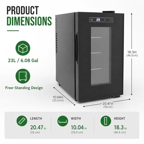 Cabinet Incubators for Hatching Eggs, 23L Scientific Lab Incubator Reptile Egg Incubator for Hatching Chicks, Reptile Incubator Cooling and Heating 10-40°C Temperature Control for Turtle Lizard Snake