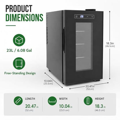 Cabinet Incubators for Hatching Eggs, 23L Scientific Lab Incubator Reptile Egg Incubator for Hatching Chicks, Reptile Incubator Cooling and Heating 10-40°C Temperature Control for Turtle Lizard Snake