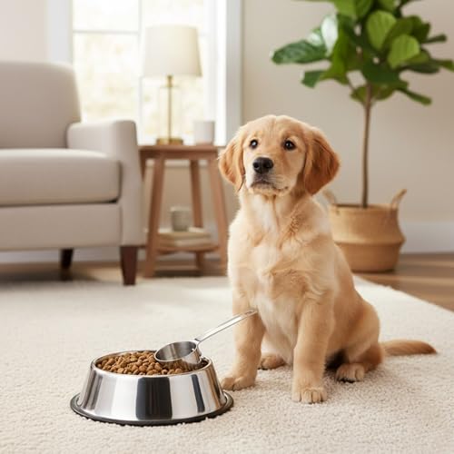 KEAWELL Premium Dog and Cat Food Measuring Cup 18/10 Stainless Steel (1, 1/2 Cup) - size: 1/2 Cup