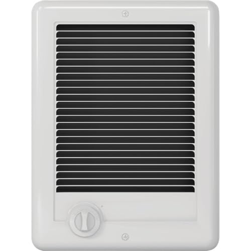 Cadet Com-Pak Electric Wall Heater Complete Unit with Thermostat (Model: CSC151TW, Part: 67509), 5120 BTU, 120 Volt, 1500 Watt, White