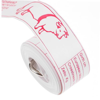 Abaodam Animal Weight Tape Measure for Cattle Livestock Lightweight Bust Measuring Tool Pigs and Cows Compact Portable Design for Easy Storage