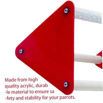 2Pcs Chick Perch Parrot Stand Safe Chicken Triangle Ladder Happy Baby Chicken Toy Coop Accessories Toys for coop Toys Accessories