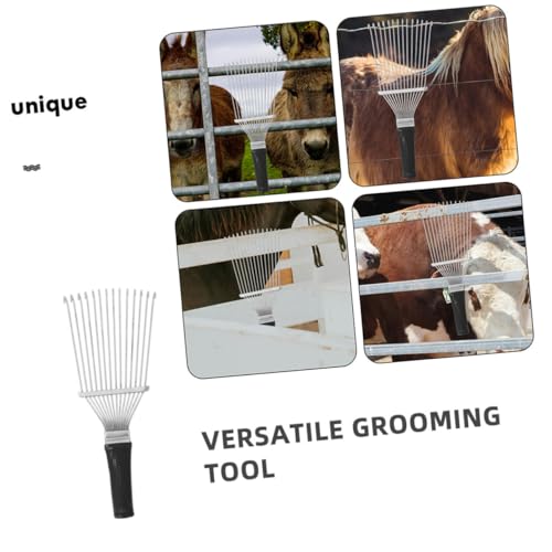 2Pcs Livestock Hairbrush Ergonomic Cattle Clean Brush Horse Grooming Tool for Soft Elastic Design for Effortless Fabric Grooming Portability