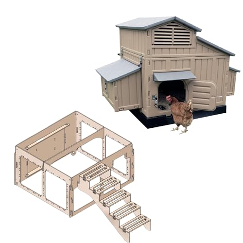 Large Chicken Coop & Stand with Stairs - style: Large Coop & Stand w/ Stairs