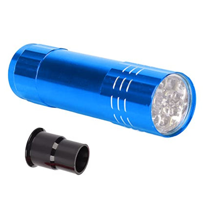 Rechargeable LED Egg Candler with Brightness Mode Handheld Design for Chicken Quail and Goose Inspection - color: Blue