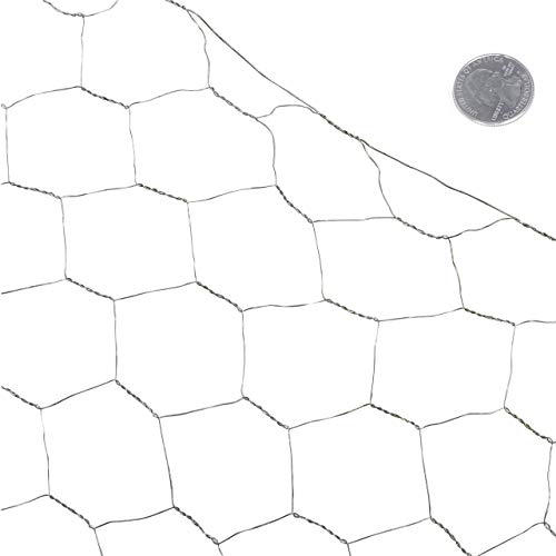 Fencer Wire 20 Gauge Galvanized Poultry Hex Netting with 2 inch Mesh - size: 3 ft. x 150 ft.
