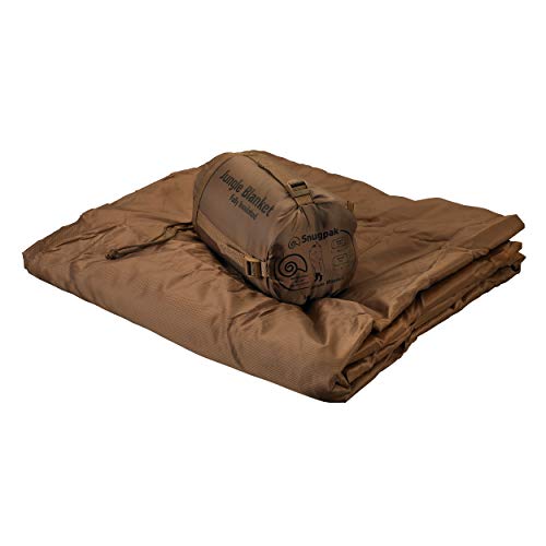 Snugpak Jungle Survival Blanket - Insulated, Lightweight, Water Repellent Polyester, Coyote - color: Coyote, size: 76 x 64 inches