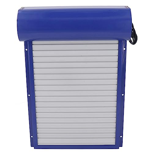 Pilipane Automatic Chicken Coop Door Solar Powered Programmable Timer Control Aluminum Chicken Door for Poultry Safety Iron Sheet Metal Plastic 37x24.7cm