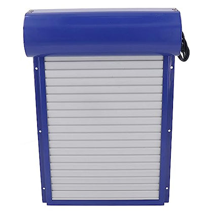 Pilipane Automatic Chicken Coop Door Solar Powered Programmable Timer Control Aluminum Chicken Door for Poultry Safety Iron Sheet Metal Plastic 37x24.7cm