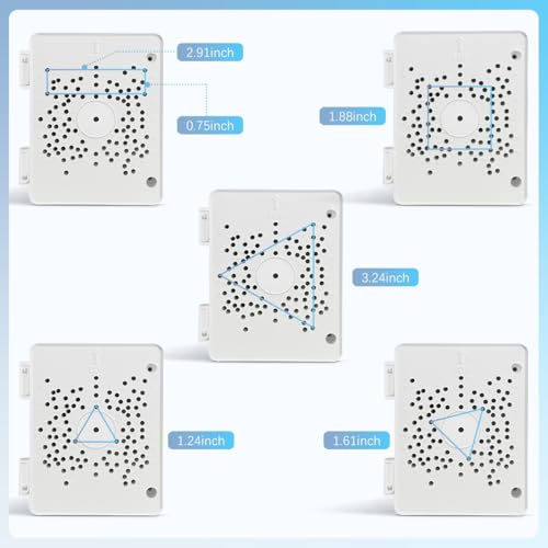 【Compatible with PTZ Cameras】 Security Camera Junction Box, Outdoor IP65 Waterproof CCTV Mounting Bracket, ABS Plastic Cable Concealment Box(8 Pack) - size: 8 Pack