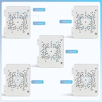 【Compatible with PTZ Cameras】 Security Camera Junction Box, Outdoor IP65 Waterproof CCTV Mounting Bracket, ABS Plastic Cable Concealment Box(8 Pack) - size: 8 Pack