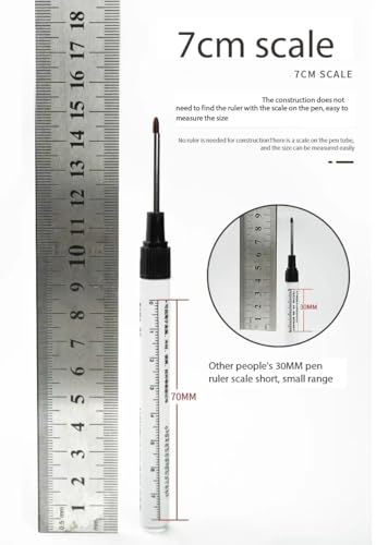 Long Head Deep Hole Marker Pens, 2024 Upgrade, Permanent, Quick-dry, Waterproof Long Nib, Colorful Carpenter Deep Reach Markers, 4 Color Set