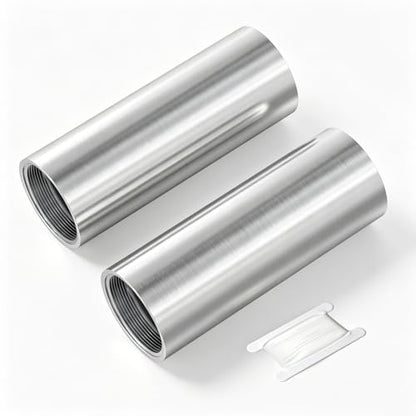 TAISHER 2PCS Stainless Steel Pipe Fittings, 3/4" NPT x 3/4" NPT Female Threaded, 6" Length Nipple Cast Pipe - size: 3/4" FNPT 2pcs