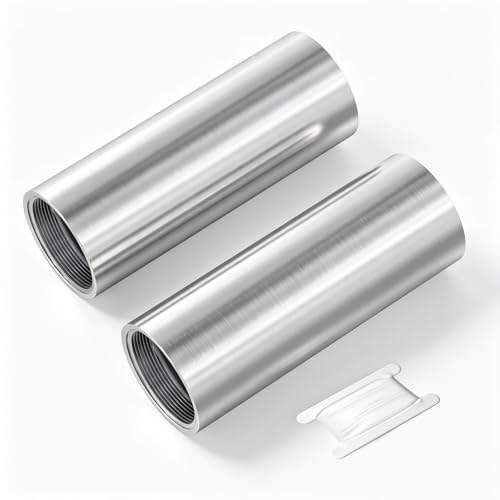 TAISHER 2PCS Stainless Steel Pipe Fittings, 3/4" NPT x 3/4" NPT Female Threaded, 6" Length Nipple Cast Pipe - size: 3/4" FNPT 2pcs