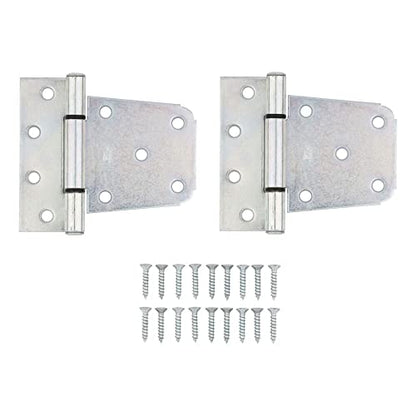 National Hardware N220-137 V287 Extra Heavy Gate Hinges in Zinc plated, 2 pack - color: Zinc Plated