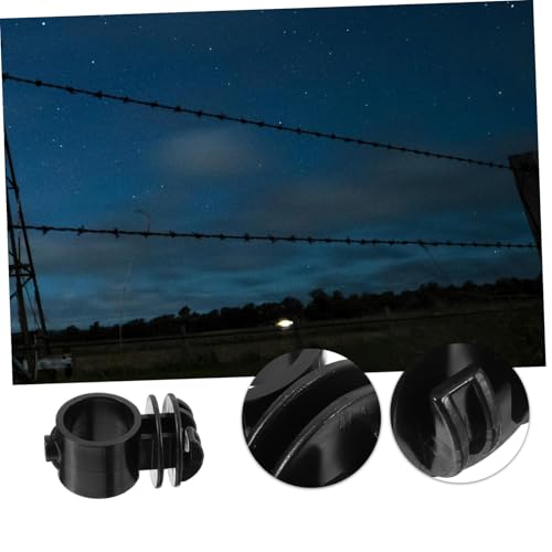 Happyyami 10pcs Electric Fence Insulators Insulators for Electric Fences Consistent Wire Spacing Easy Installation for Livestock and Garden Use