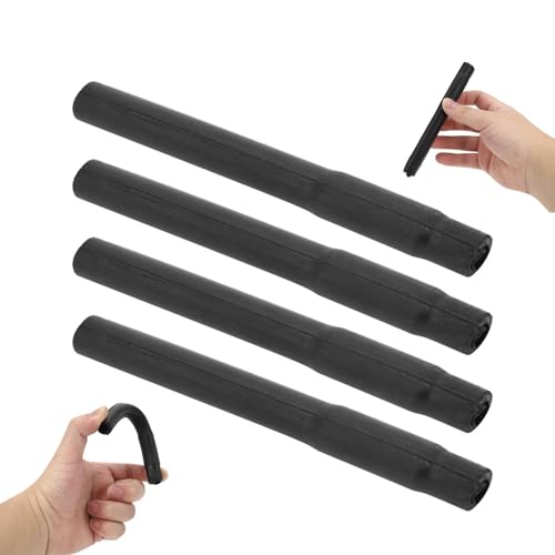 4PCS Milking Short Tubes, 5.9 Inch Black Rubber Milk Pipe Food Grade Replacement Parts for Milking Machine Cow Milking Cup Collector Accessories - color: Black Short Milk Tubes (4 in a Pack)