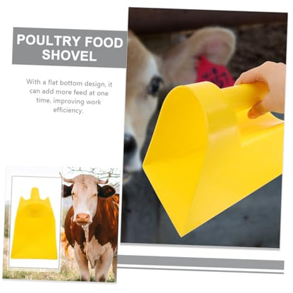 BESPORTBLE 2pcs Plastic Feed Shovel for Livestock Durable Farm Food Scoop for Poultry Cattle Sheep Thickened Design for Efficient Feeding