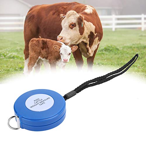 FLEXMAN 2.5M Cattle Body Weight Tape Measure, Professional Retractable Measuring Tape, Portable Farm Equipment for Beef Cattle, Dairy Cows, Horse and Pigs