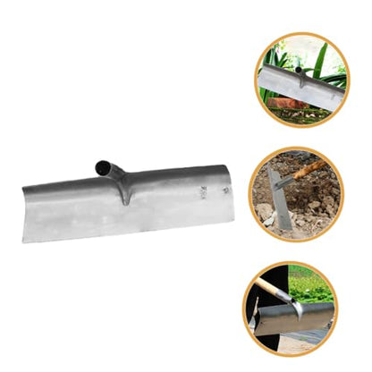 Happyyami Multifunctional Metal Cleaning Shovel for Farm Use Heavy-Duty Flat Shovel Long Handle for Poultry Pig and Livestock Waste Removal