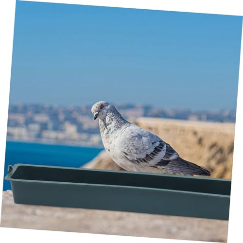 Totority 2pcs Plastic Spill Trough Livestock Feeder Chicken Feed Trough for Mice Chicken Water