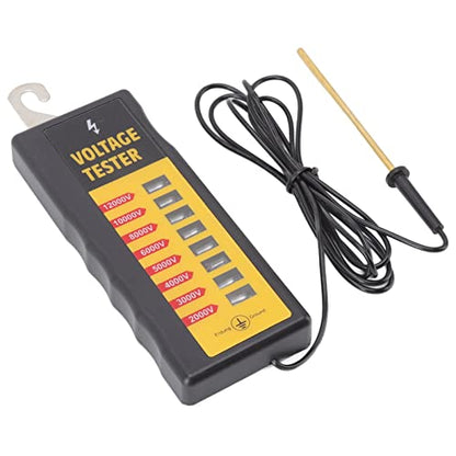 Electric Fence Voltage Tester with 8 Neon Lights, and Portable for Farms and Livestock, Measures up to 12KV, Easy Fault Finding