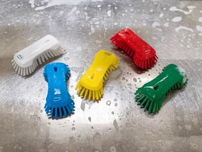 Vikan 38942 Extra Large Hand Brush, Multifunctional, Slip-Resistant Cleaning Tool, Extra Stiff Polypropylene & Polyester Bristle, 9.1", Green - color: Green