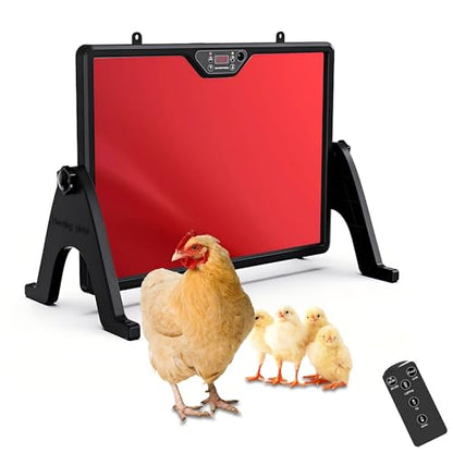 2026 Smart Chicken Coop Heater Coop Radiant Heat Panel Built-in Adaptive Temperature Sensor, Chicken Heater Inside Coop for Winter, Adaptable to Timer and Temp Controllers, ETL UL Compliant