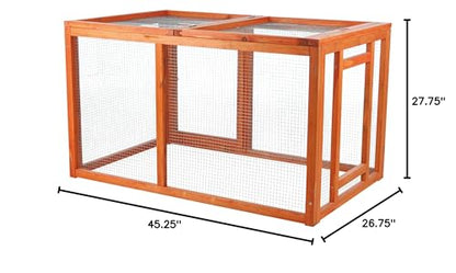 Trixie Natura Chicken Outdoor Run with Mesh-Covered Top, Extension for Natura Chicken Coops (55960, 55962, 55963, 55964), up to 2 Chickens (Standard Size) or 4 Bantams