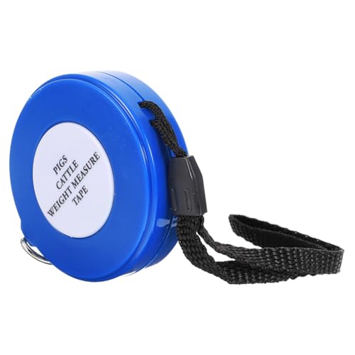Animal Measuring Tape 2.5m for Goat Pig Cattle, Blue Cotton Girth Tape Measure for Livestock Weight and Body Size Measurement Style