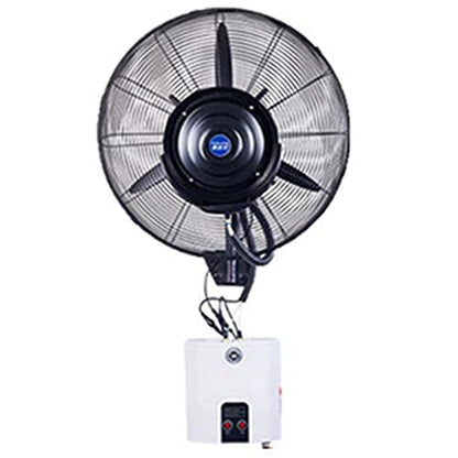 Cooling Fan with Mist,60°Oscillating Wall-Mounted Misting Fan,Industrial Shop Garage Barn Workspace Misting Fans with 3 Wind Modes,71cm/28in
