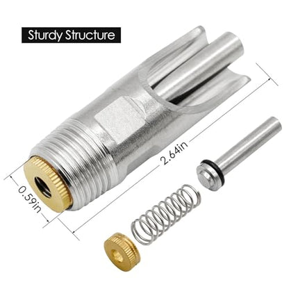 20 Pieces Pig Nipple Waterer 1/2 Inch Stainless Steel Automatic Pig Nipple Water Feeder for Pigs Hog Nipple Drinker Pig Water Nipple for Barrel Hog Nipples for Pigs Hogs Sows