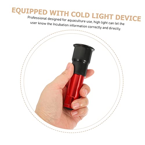 2pcs Professional Egg Candling Lamp Incubator Candling Lamp Flash Light Fertile Quail Eggs Incubator Farm Supply - color: Red