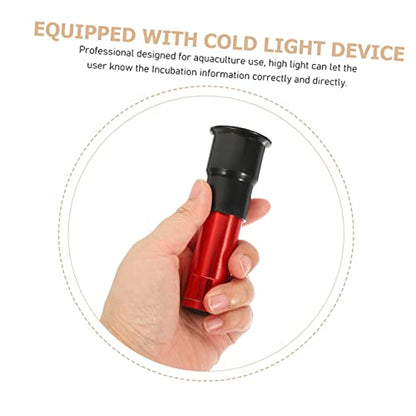 2pcs Professional Egg Candling Lamp Incubator Candling Lamp Flash Light Fertile Quail Eggs Incubator Farm Supply - color: Red