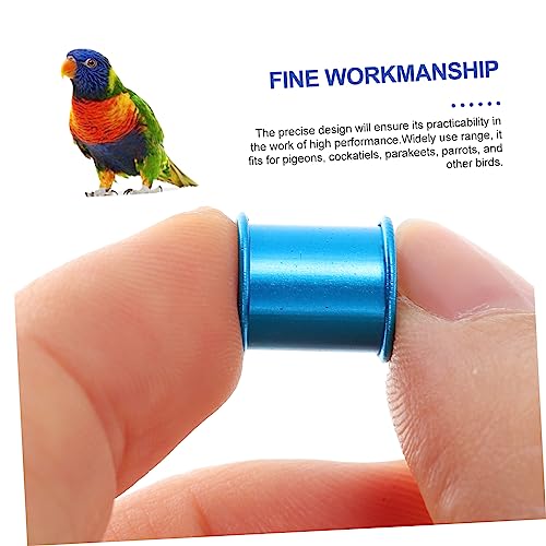 VICASKY 100Pcs Colorful Homing Pigeon Leg Bands Lightweight Identification Rings for Pigeons Chickens Birds Easy Marking for Poultry Breeds Random Colors