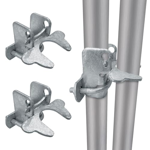 3Pcs 1-3/8" Kennel Gate Latch Butterfly Latches, Chain Link Fence Gate Latch Lock for 1-3/8" Dog Kennel Gate Frame & 1-3/8" Kennel Panel Frame