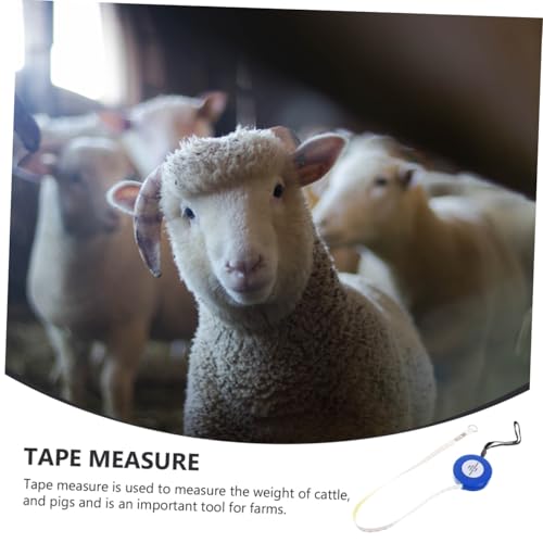 Animal Measuring Tape for Cattle and Pigs 2.5m Blue Weight and Girth Tape for Horse, Goat, Livestock Body Measurement Style