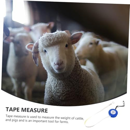Animal Measuring Tape for Cattle and Pigs 2.5m Blue Weight and Girth Tape for Horse, Goat, Livestock Body Measurement Style